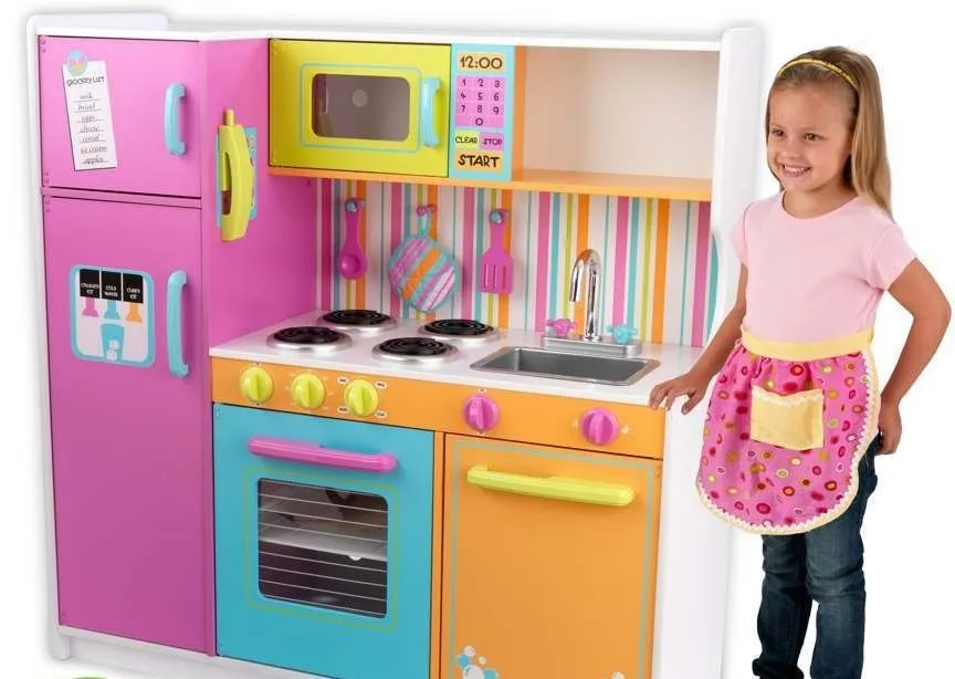 kidkraft deluxe pastel play kitchen