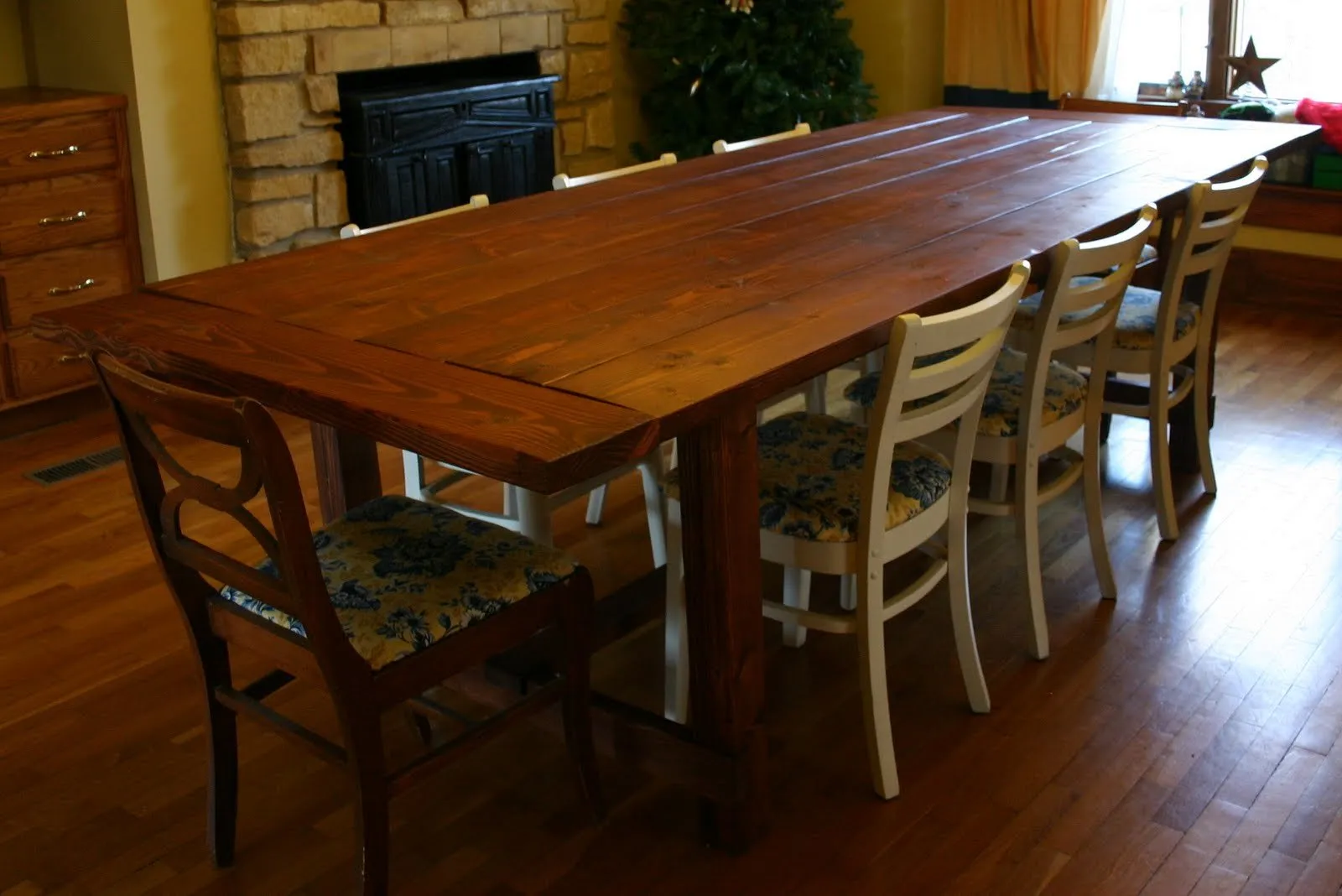 rustic kitchen table
