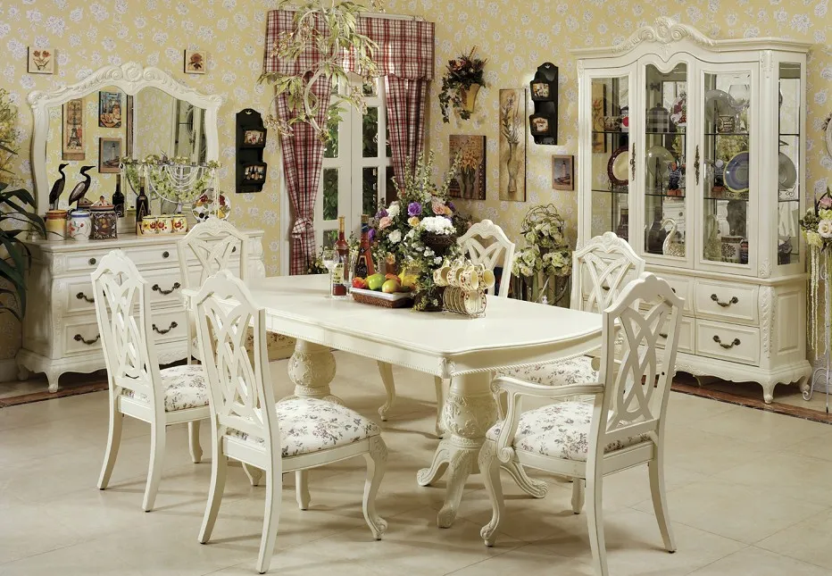 white kitchen table set