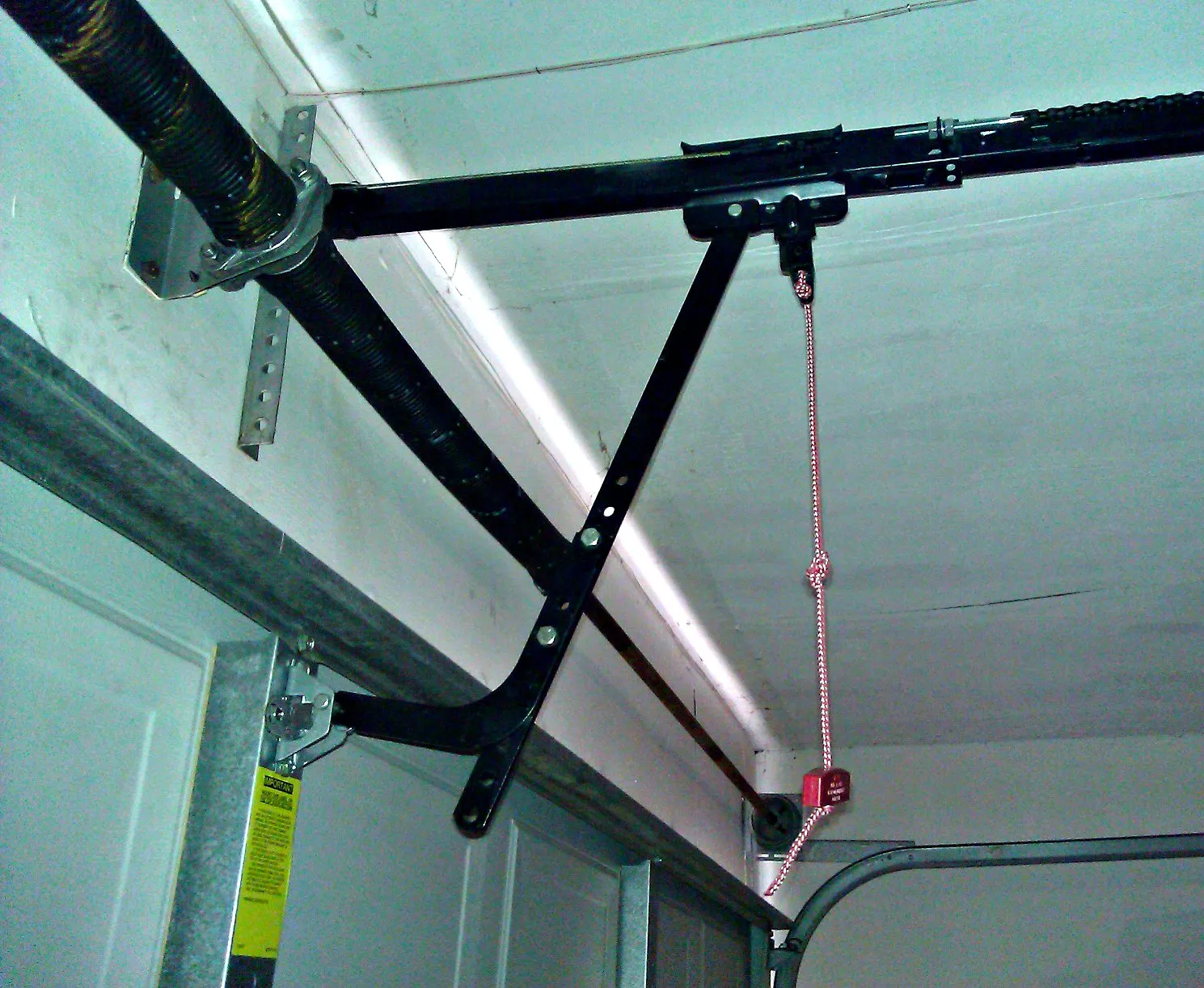 garage door spring tension