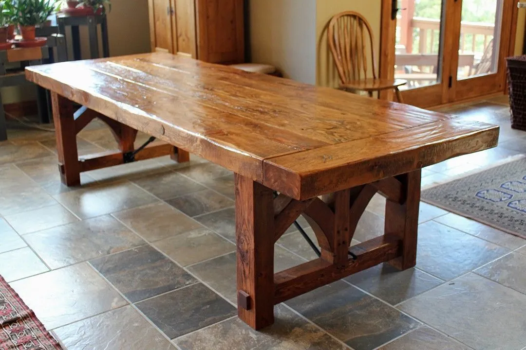 farmhouse dining table amish
