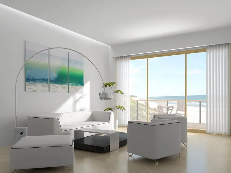 minimalist design of living room