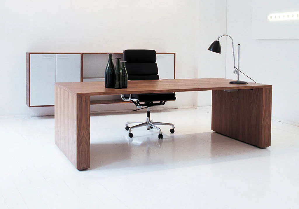 modern executive glass top desk