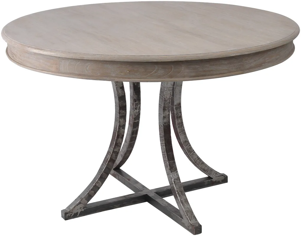 round dining table distressed