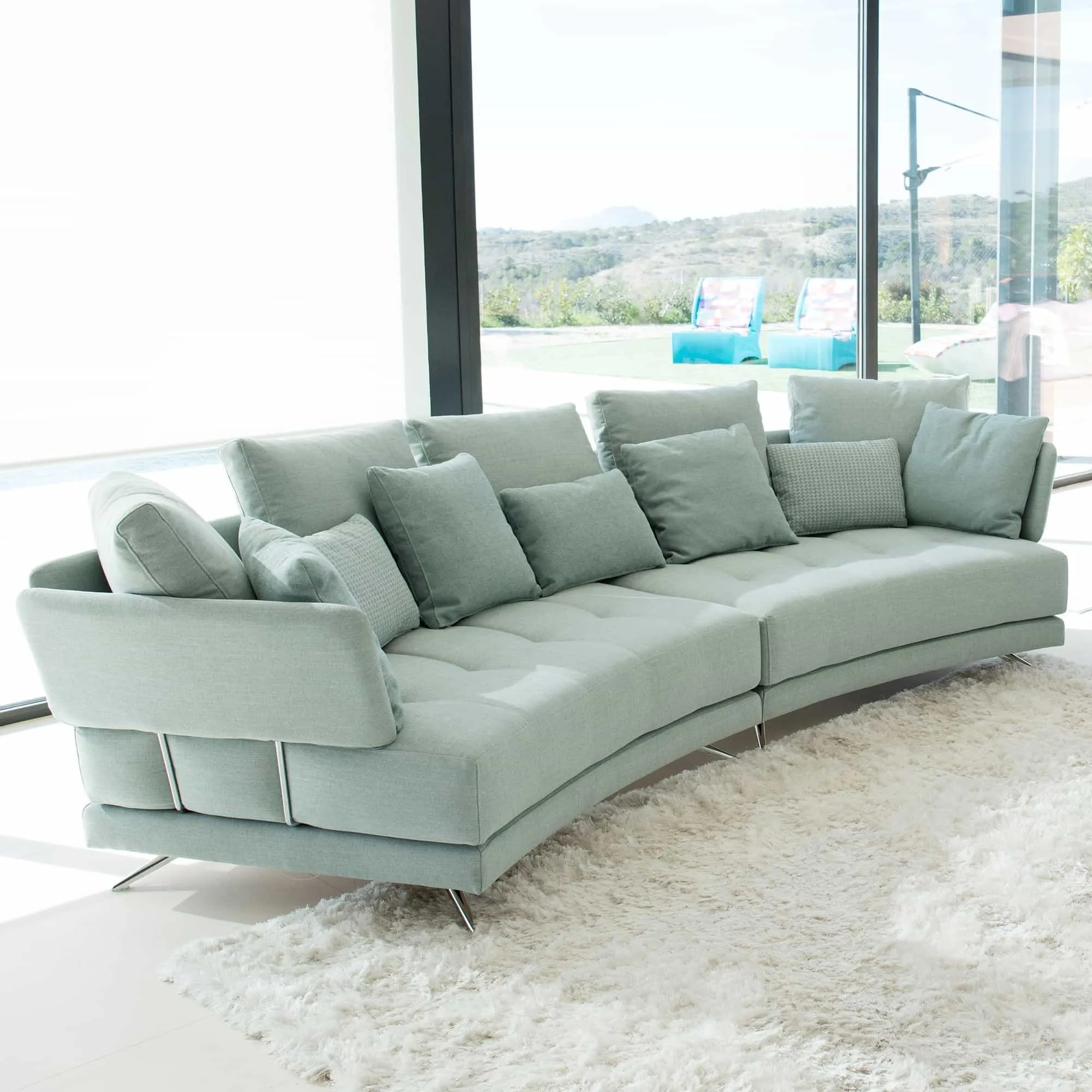 Pacific Curved Sofa by Fama
